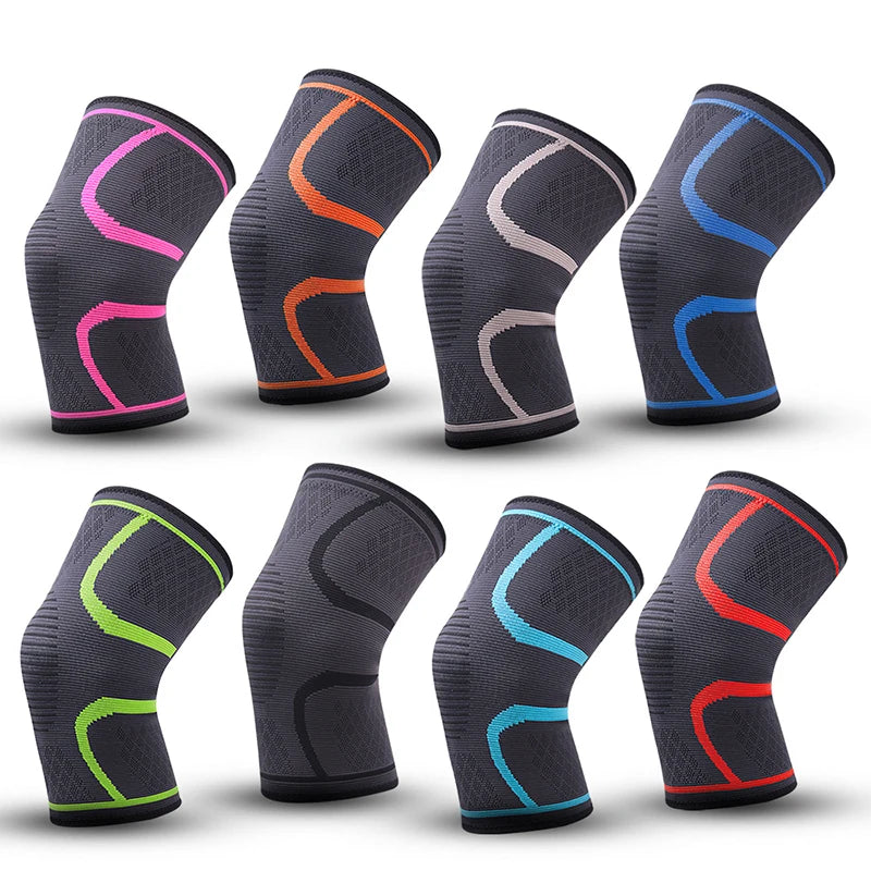 Joelheira esportiva elástica de nylon